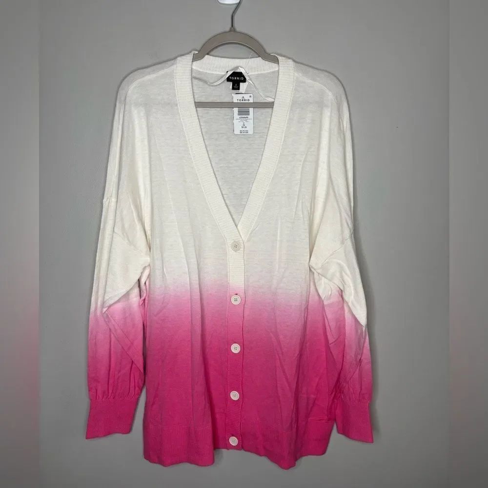 Torrid Ombre Drop Shoulder Cardigan NWT